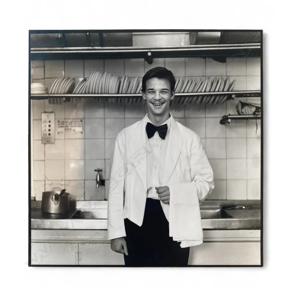 In the manner of Diane Arbus (1923-1971) ‘Busboy in kitchen’, c.1970 Image 1++